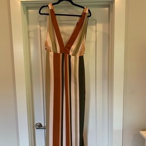 Striped jumpsuit
